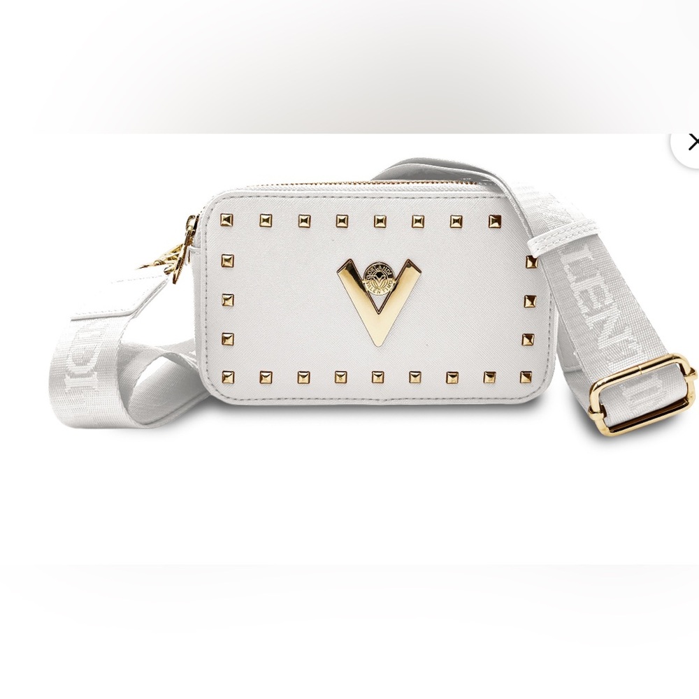 Valentino Orlandi white Camera Crossbody Bag NWT